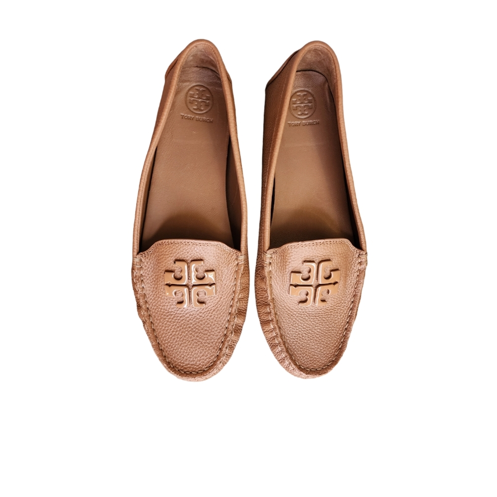 Tory Burch Tan Leather Loafers